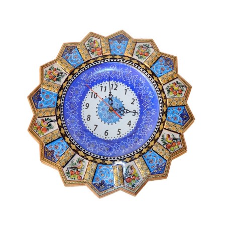 khatam clock - ساعت دیواری خورشیدی خاتم کاری سایز 42